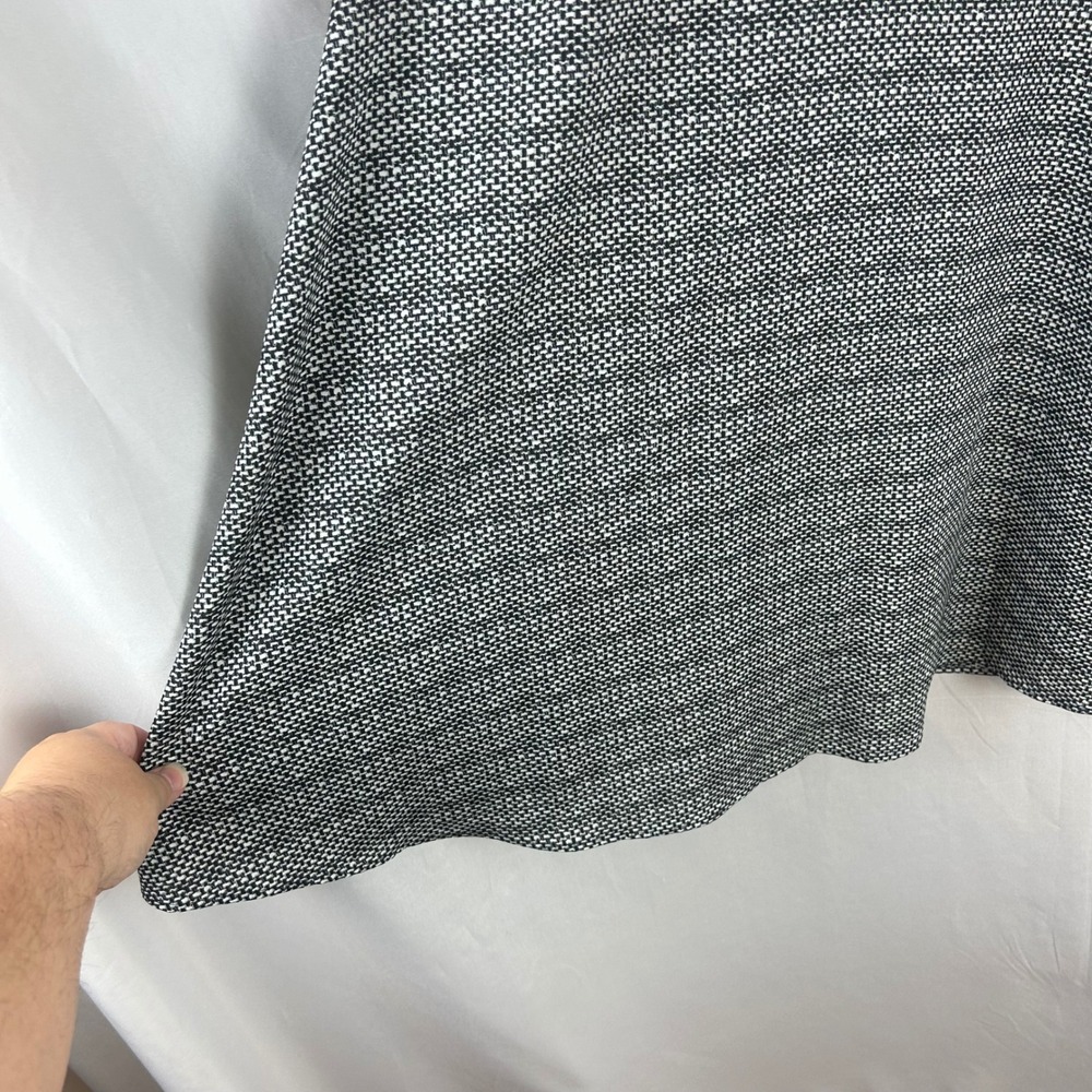 Karl Lagerfeld Paris Womens Black White Pearl Chain Tweed Print Shift Dress 2 - Picture 6 of 11